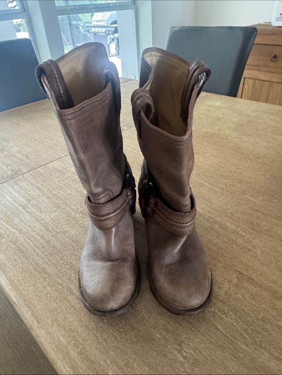 Frye Shoes - Frye Classic Brown Leather Mid-Calf Boots